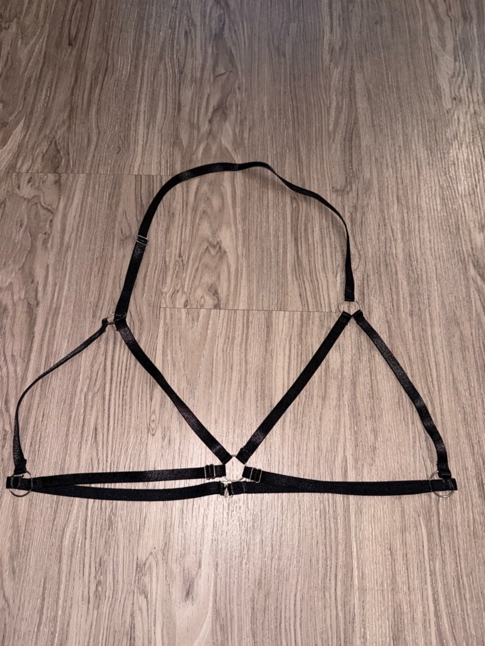 Adjustable Black Strappy Body Harness